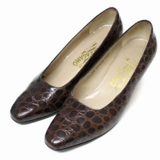 Salvatore Ferragamo ȡ ե饬  ѥץ 7 1/2 ֥饦