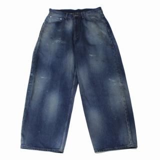 ANCELLM 󥻥 25SS AGING WIDE 5P DENIM PANTS ǥ˥ѥ 2 ǥ