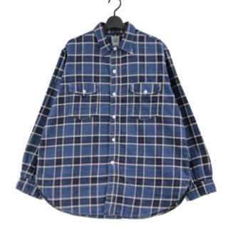POST OVERALLS ݥȥС륺 The NAVY CUT 2 - cotton flannel plaid å եͥ  L ǥ