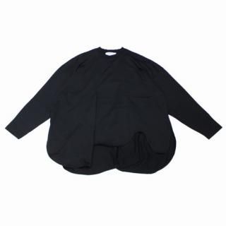 ENFOLD ե 25SS ASYMMETRY DRAPE LONG SLEEVE TEE ԥŷ ɥ졼ץT 38 ֥å