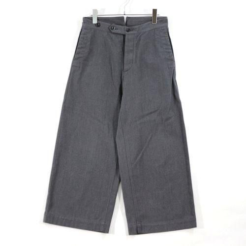 マーガレットハウエル MHL パンツ 麻 ワイドパンツ コットン MHL エムエイチエル マーガレットハウエル 16AW COTTON WOOL