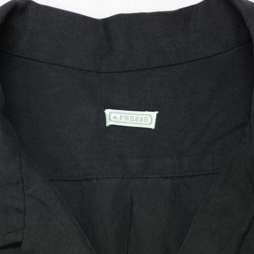 A.PRESSE アプレッセ 25SS Silk Cotton Open Collar L/S Shirt