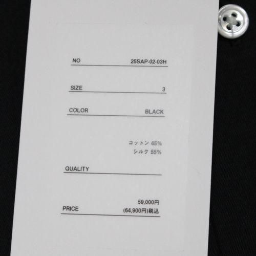 A.PRESSE アプレッセ 25SS Silk Cotton Open Collar L/S Shirt シルク