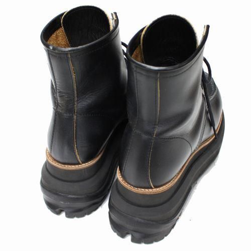 着*ル様 Sacai サカイ 24SS レザー レースアップ ブーツ シューズ 着*ル様 Sacai サカイ 24SS レザー レースアップ ブーツ