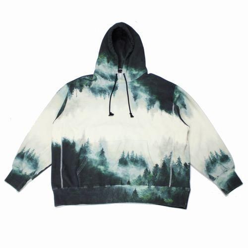 UNDERCOVER アンダーカバー 24AW WOODS総柄脇リブフーディー