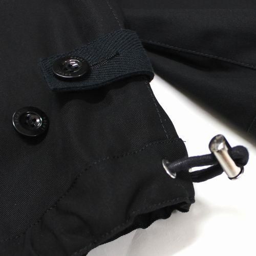25SS SACAI ブラック シンプル ナイロン カジュアル ジャケット sacai(サカイ) 25SSDoeskin Mix Jacketドッキングジャケット