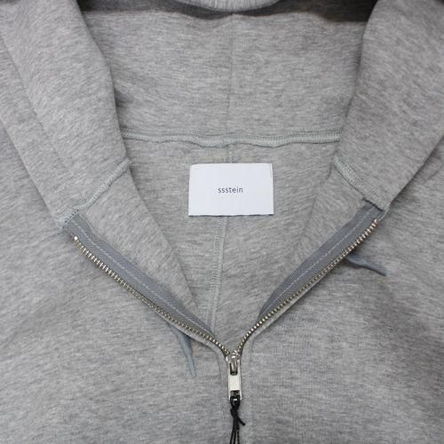 ssstein シュタイン 25SS COTTON DOUBLE KNIT TUCKED ZIP HOODY