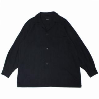 COMOLI コモリ 24SS シルクノイル シャツジャケット 2 ブラック