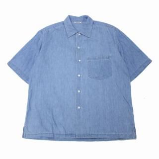 AURALEE ꡼ 24SS SELVEDGE SUPER LIGHT DENIM HALF SLEEVED SHIRT Ⱦµ 4 ֥롼