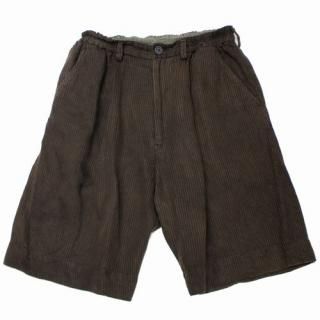 ZIGGYCHEN  24SS STRIPED DROP CROTCH SHORTS ȥ饤 硼ȥѥ 44 ֥饦