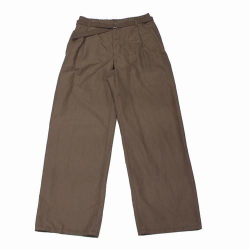 LEMAIRE ルメール BELTED EASY PANTS パンツ 44 ブラウン