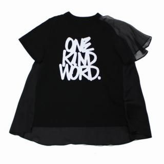 Sacai �� Eric Haze ������ 21SS ���ե���ɥå���T����� 2 �֥�å�