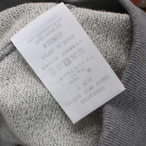 SUNSEA サンシー 30th 25SS SWEAT 2025 スウェット 3 グレー
