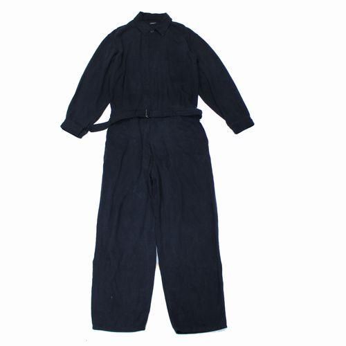 COMOLI コモリ 24SS シルクネップ オールインワン 3 ブラック