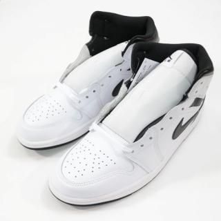 NIKE ʥ  AIR JORDAN 1 MID White Black 硼 1 ߥå DQ8426-132 ۥ磻 ֥å US10(28cm)