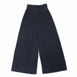 FUMIKA_UCHIDA եߥ 24SS CANVAS HIGH-WAIST SAILOR PANTS Х ϥ 顼 ѥ 38 ֥å