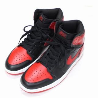 NIKE ʥ 2001 AIR JORDAN 1 RETRO BRED  硼 1 ȥ ֥å 136066-041 US9(27cm) ֥åߥå