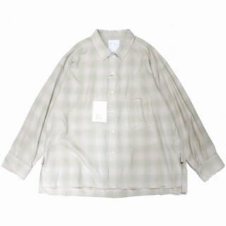 ANCELLM 󥻥 25SS OMBRECHECK SHIRTS PINK ץå ԥ 3 ԥ