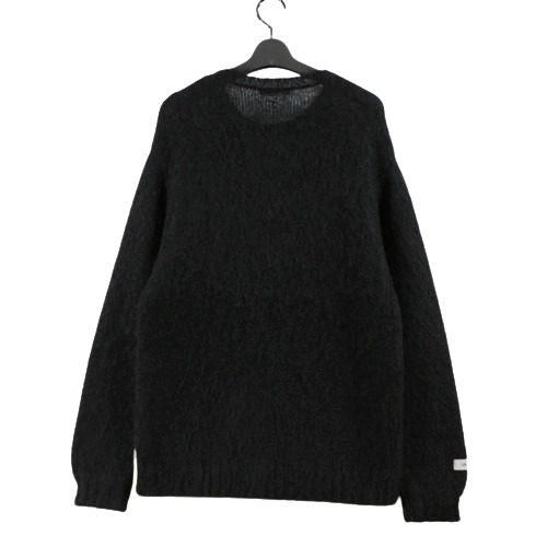 UNDERCOVER アンダーカバー 24AW 裾端配色モヘアニット 3 ブラック