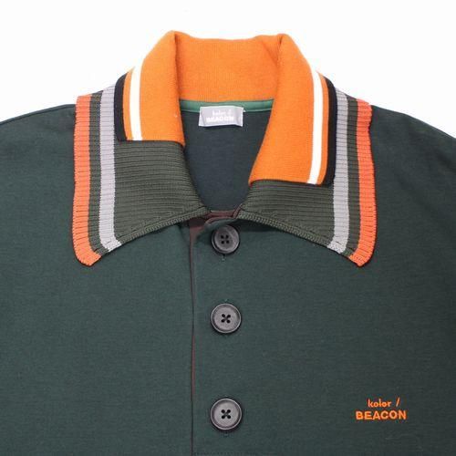kolor/BEACON カラービーコン 25SS ポロシャツ 1 グリーン
