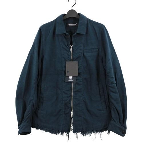 美品　アンダーカバー　ハギレザー切り替えブルゾン アンダーカバー UNDERCOVER 04AW but beautiful期 スカル刺繍