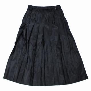 Lady Irregular Mini Skirt with Belt A Line High Waist