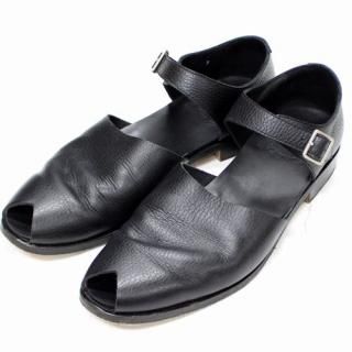 SUNSEA 󥷡 22SS Cut-off Normandie Mule GRAIN BK ߥ塼  3 ֥å