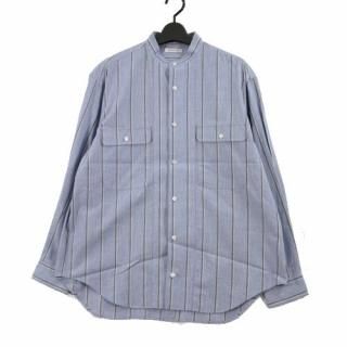HORTENSE 륿 22AW Boyer STAND COLLAR SHIRT ȥ饤ץ 3 ֥롼