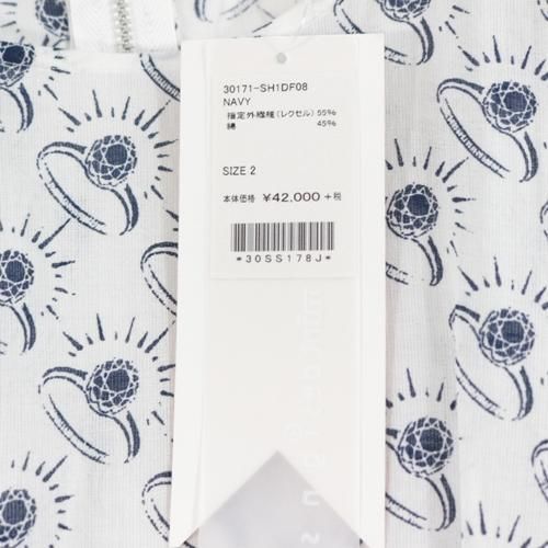 mint designs ミントデザインズ リング柄ワンピース 2 ネイビー