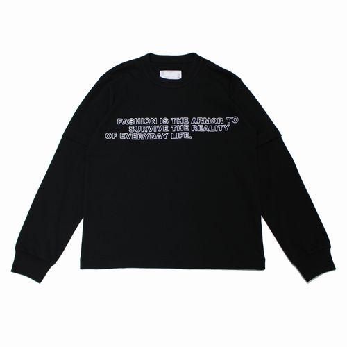 sacai 240815S101 関税送料込 Sacai サカイ 24AW Bill Cunningham Graphic Embroidery L/S T