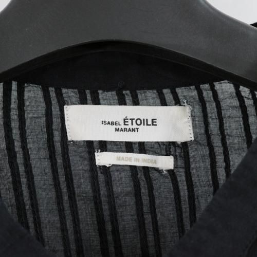 ISABEL MARNAT ETOILE イザベルマラン エトワール 22SS PLALIA TOP プリーツブラウス 36 ブラック ISABEL MARNAT ETOILE イザベルマラン エトワール 22SS PLALIA