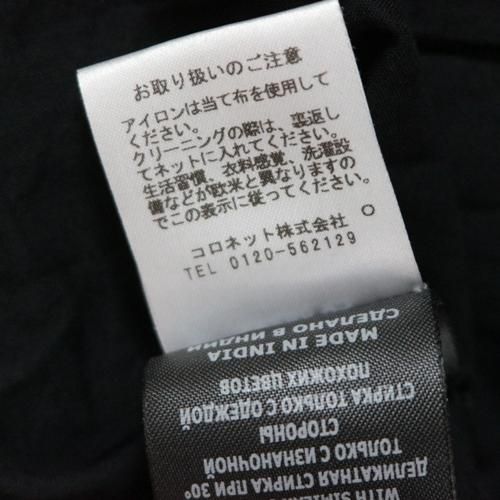 ISABEL MARNAT ETOILE イザベルマラン エトワール 22SS PLALIA TOP プリーツブラウス 36 ブラック ISABEL MARANT(イザベル マラン)Etoile PLALIA コットンボイル