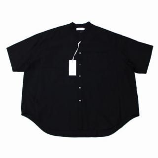 Graphpaper ����եڡ��ѡ� 24SS Oxford S/S Oversized Band Collar Shirt �����С������� �Х�ɥ��顼����� O/S �֥�å�