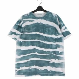 SASSAFRAS �����ե饹 24AW Sludge Border T 1/2 - Single Yarn Cotton �ܡ����� T����� M ����������