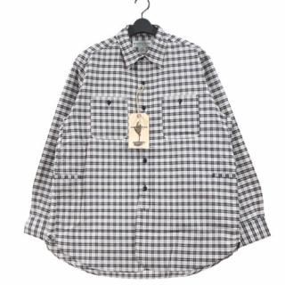 SASSAFRAS ե饹 24SS Gardening At Night Shirt - Organic Oxford ǥ˥󥰥åȥʥȥ L ۥ磻 ֥å