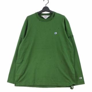 SUNSEA 󥷡 22SS LAYERED DAMAGE LONG-T 쥤䡼 ᡼ T 2 ꡼