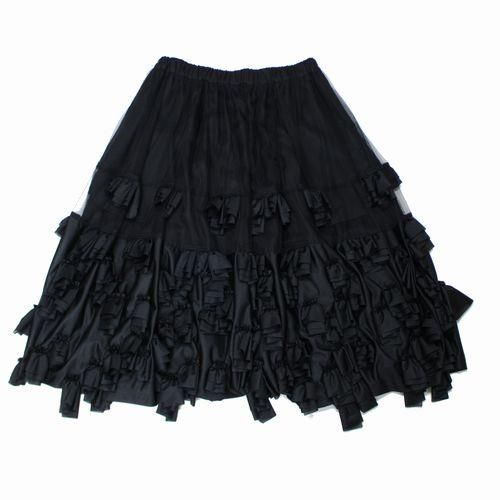 コムデギャルソン フリル スカート ブラック BLACK COMME des GARCONS ブラック コムデギャルソン チュール