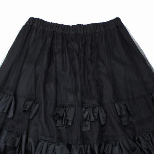 コムデギャルソン フリル スカート ブラック BLACK COMME des GARCONS ブラック コムデギャルソン チュール