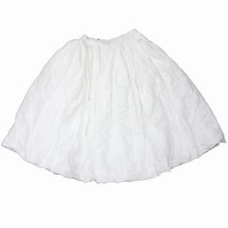 CASEY��CASEY ���������������� BANDE SKIRT PAPER WHITE  �ڡ��ѡ� ���åȥ� �������� XS �ۥ磻��