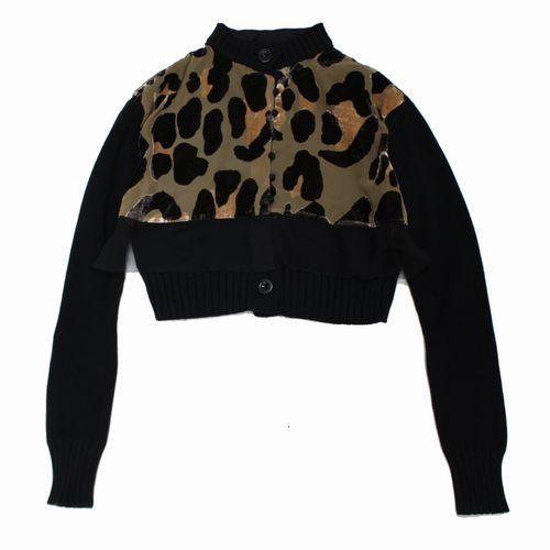 Sacai サカイ 22SS Leopard Knit Cardigan レオパードニット