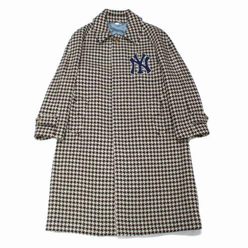 コアミ GUCCI ニューヨーク・ヤンキース トレンチコート Children of the discordance】オーバーサイズ パッチワーク トレンチ