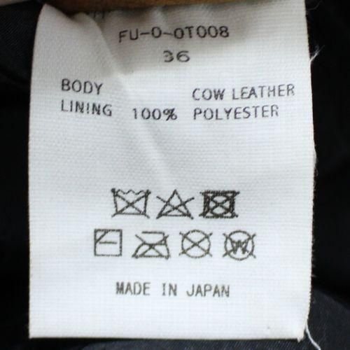 FUMIKA UCHIDA フミカ ウチダ 21AW Buffalo Leather SINGLE JACKET