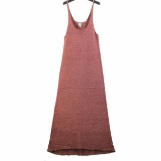 BASERANGE �١������ 24AW SEIRA DRESS �˥åȥ���ߥ��ԡ��� S �֥饦��