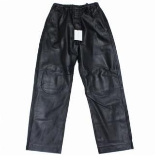 ABELIA EDOWARD GOUCHA ٥ꥢ ɥ  25AW LT LEATHER PANTS 쥶ѥ 2 ֥å