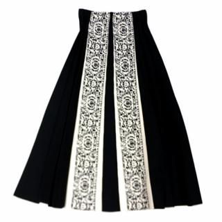 AMERI  SIDE PLEATS JACQUARD KNIT SKIRT  M ֥å