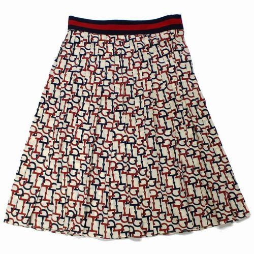 【専用　他者購入不可】GUCCI シェリーライン ホースビット プリーツスカート GUCCI グッチ シェリーライン ホースビット プリーツスカート 38