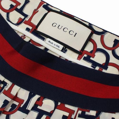 【専用　他者購入不可】GUCCI シェリーライン ホースビット プリーツスカート GUCCI グッチ シェリーライン ホースビット プリーツスカート 38