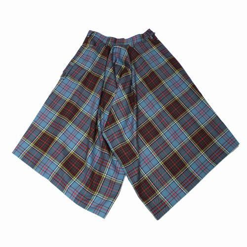 Y's ワイズ ヨウジヤマモト チェック 変形 サルエル ワイド