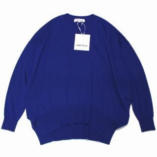 ENFOLD ե 24AW CURVE SLIT PULLOVER  å ץ륪С ˥å 38 ֥롼