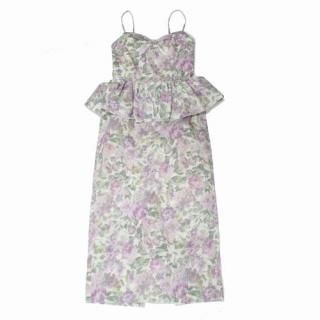 leurlogette 롼å 25AW 23forest flower cotton print dress ե åȥ ץ ɥ쥹 ԡ 0 եۥ磻